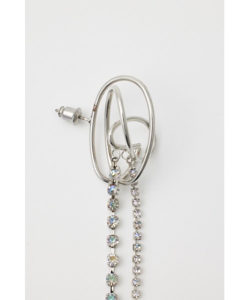 SLY(スライ)の「JEWEL CHAIN P/EARRING ジュエル チェーン ピアス(ピアス(両耳用)・レディース・シルバー/ゴールド・FREE)」の5枚目の写真