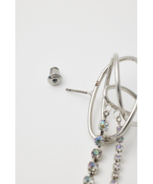 SLY(スライ)の「JEWEL CHAIN P/EARRING ジュエル チェーン ピアス(ピアス(両耳用)・レディース・シルバー/ゴールド・FREE)」の6枚目の写真