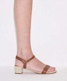 CHARLES & KEITH | ブロックヒール アンクルストラップサンダル(サンダル)