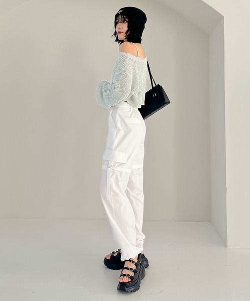 Heather（ヘザー）の「アソートワイドカーゴパンツ　111372（カーゴパンツ・レディース・ホワイト/ブラック/アイボリー・FREE）」の21枚目の写真