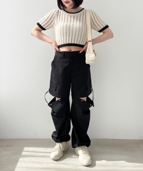 Heather（ヘザー）の「アソートワイドカーゴパンツ 111372