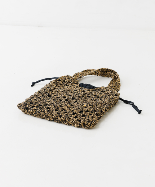 Rouge vif（ルージュヴィフ）の「【BAGMATI /バグマティ】ラメネットバッグ（トートバッグ・レディース・ゴールド・フリー）」の7枚目の写真