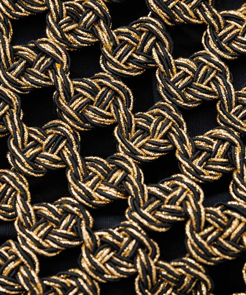 Rouge vif（ルージュヴィフ）の「【BAGMATI /バグマティ】ラメネットバッグ（トートバッグ・レディース・ゴールド・フリー）」の3枚目の写真