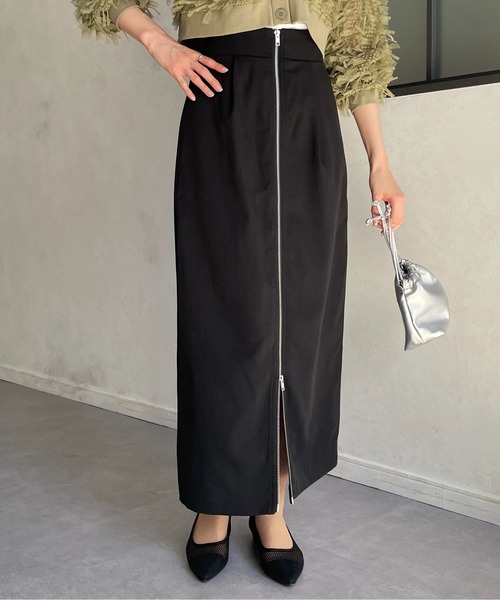 Thevon(ゼボン)の「フロントジップタックナロースカート(スカート・レディース・ホワイト系その他/グレー/ブラック・FREE)」の19枚目の写真