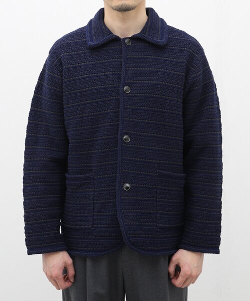 EDIFICE(エディフィス)の「ハイツイスト コットンニット カバーオール(その他トップス・メンズ・アイボリー/グリーン/ブルー系その他・MEDIUM/LARGE)」の3枚目の写真