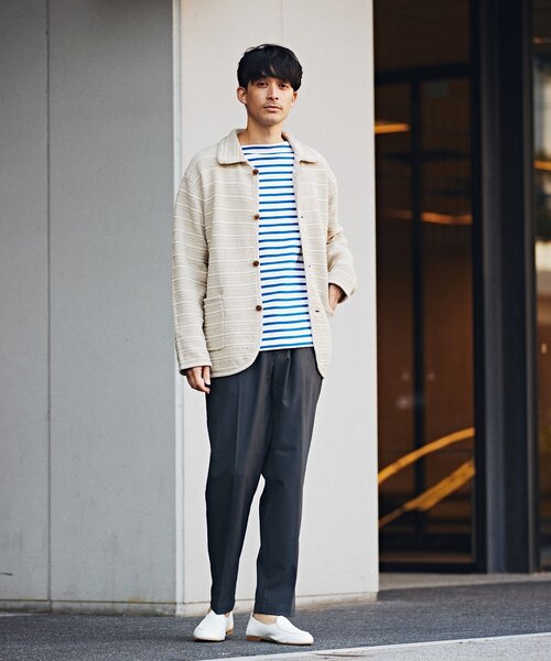 EDIFICE(エディフィス)の「ハイツイスト コットンニット カバーオール(その他トップス・メンズ・アイボリー/グリーン/ブルー系その他・MEDIUM/LARGE)」の4枚目の写真