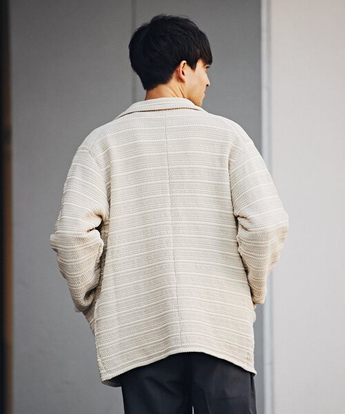 EDIFICE(エディフィス)の「ハイツイスト コットンニット カバーオール(その他トップス・メンズ・アイボリー/グリーン/ブルー系その他・MEDIUM/LARGE)」の8枚目の写真