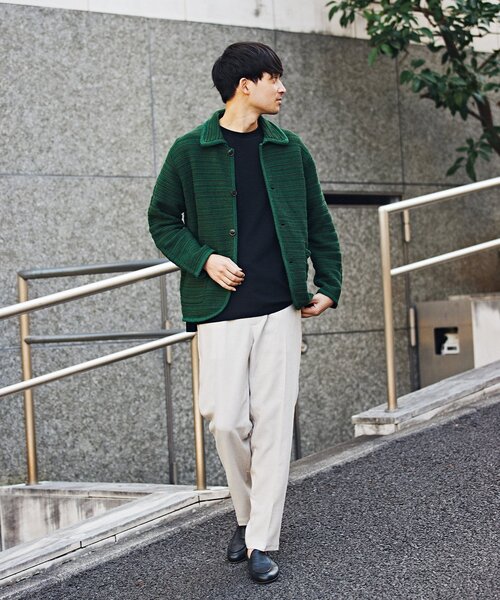 EDIFICE(エディフィス)の「ハイツイスト コットンニット カバーオール(その他トップス・メンズ・アイボリー/グリーン/ブルー系その他・MEDIUM/LARGE)」の10枚目の写真