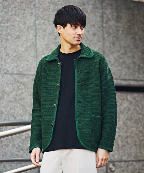 EDIFICE(エディフィス)の「ハイツイスト コットンニット カバーオール(その他トップス・メンズ・アイボリー/グリーン/ブルー系その他・MEDIUM/LARGE)」の11枚目の写真