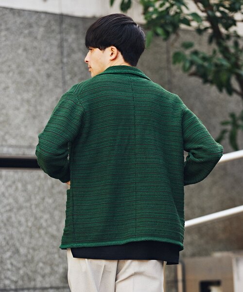 EDIFICE(エディフィス)の「ハイツイスト コットンニット カバーオール(その他トップス・メンズ・アイボリー/グリーン/ブルー系その他・MEDIUM/LARGE)」の14枚目の写真