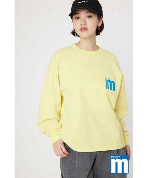 RODEO CROWNS WIDE BOWL（ロデオクラウンズワイドボウル）の「(MR)ASSORT L/S Tシャツ（Tシャツ/カットソー・レディース・オフホワイト/ブラック/イエロー・MEDIUM/LARGE）」の6枚目の写真