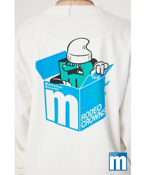 RODEO CROWNS WIDE BOWL（ロデオクラウンズワイドボウル）の「(MR)ASSORT L/S Tシャツ（Tシャツ/カットソー・レディース・オフホワイト/ブラック/イエロー・MEDIUM/LARGE）」の13枚目の写真