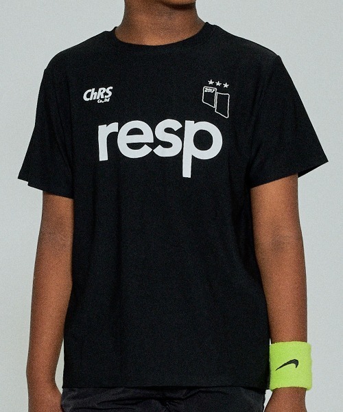 RE/SP（アールイーエスピー）の「RE/SP GEME SHIRT / アールイーエスピー ゲームシャツ（Tシャツ/カットソー・キッズ・ブラック/ホワイト/ライム・1/2/3/4）」の3枚目の写真