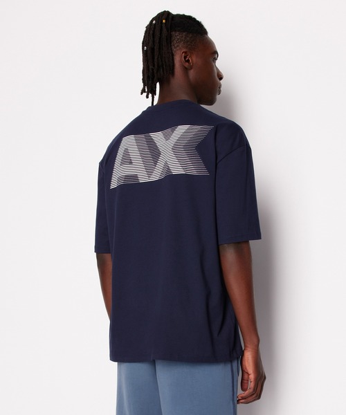 ARMANI EXCHANGE（アルマーニエクスチェンジ）の「【A|X アルマーニ エクスチェンジ】バックロゴ 半袖クルーネックTシャツ/COMFORT（Tシャツ/カットソー・メンズ・ネイビー/ブラック/ホワイト・SMALL/MEDIUM/LARGE/X-SMALL/X-LARGE/XX-LARGE）」の3枚目の写真