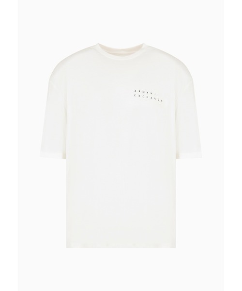 ARMANI EXCHANGE（アルマーニエクスチェンジ）の「【A|X アルマーニ エクスチェンジ】バックロゴ 半袖クルーネックTシャツ/COMFORT（Tシャツ/カットソー・メンズ・ネイビー/ブラック/ホワイト・SMALL/MEDIUM/LARGE/X-SMALL/X-LARGE/XX-LARGE）」の4枚目の写真