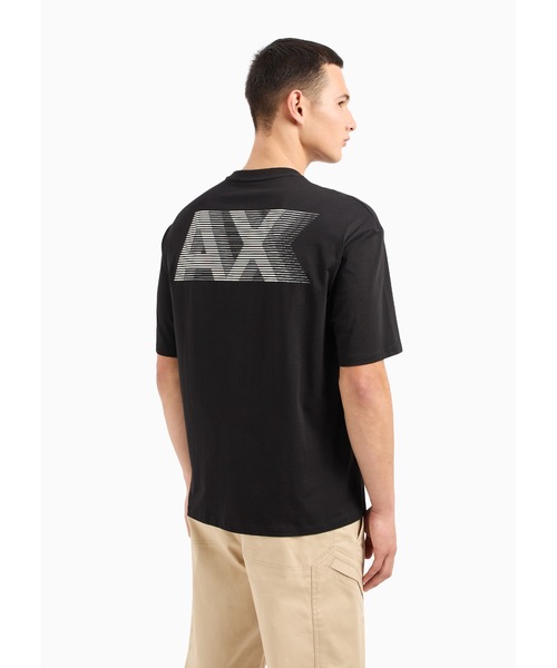 ARMANI EXCHANGE（アルマーニエクスチェンジ）の「【A|X アルマーニ エクスチェンジ】バックロゴ 半袖クルーネックTシャツ/COMFORT（Tシャツ/カットソー・メンズ・ネイビー/ブラック/ホワイト・SMALL/MEDIUM/LARGE/X-SMALL/X-LARGE/XX-LARGE）」の11枚目の写真