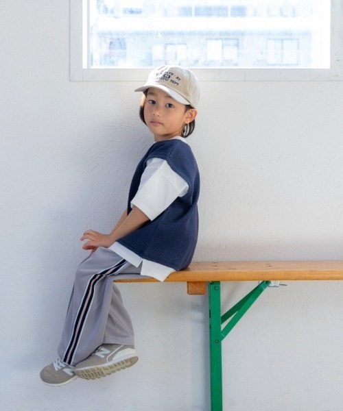 and D. petit main（アンドディープティマイン）の「ストレートトラックパンツ（その他パンツ・キッズ・シルバーグレー/ブラック/ブルー・130cm/120cm/110cm/100cm/90cm）」の11枚目の写真