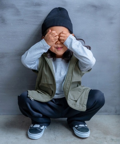 and D. petit main（アンドディープティマイン）の「ストレートトラックパンツ（その他パンツ・キッズ・シルバーグレー/ブラック/ブルー・130cm/120cm/110cm/100cm/90cm）」の15枚目の写真