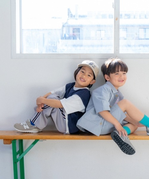 and D. petit main（アンドディープティマイン）の「ストレートトラックパンツ（その他パンツ・キッズ・シルバーグレー/ブラック/ブルー・130cm/120cm/110cm/100cm/90cm）」の16枚目の写真