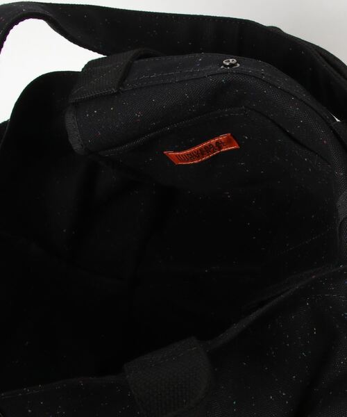 UNIVERSAL OVERALL(ユニバーサルオーバーオール)の「UNIVERSAL OVERALL / UO ネップ2ウェイトートショルダー / UVO-187(トートバッグ・レディース・ブラック/ホワイト・ONESIZE)」の5枚目の写真