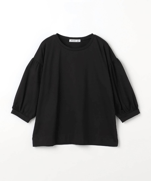 NICOLE CLUB(ニコル クラブ)の「【WEB限定】チュールビスチェ&袖ドレープカットソー(ベスト・レディース・ブラック/オフホワイト・FREE)」の6枚目の写真