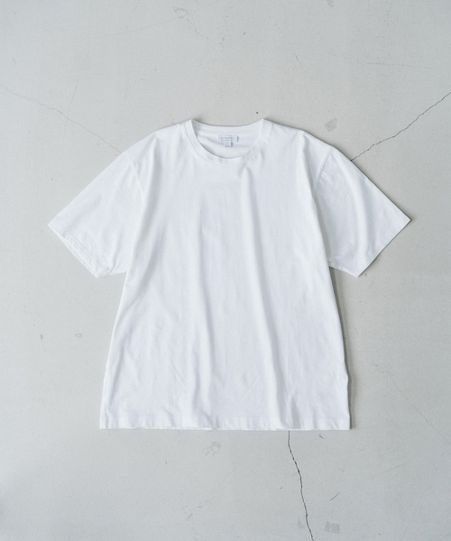 SUNSPEL（サンスペル）の「【SUNSPEL / サンスペル】別注 Mid Weight Tシャツ（Tシャツ/カットソー・メンズ・ブラック/ネイビー/ホワイト・LARGE/X-LARGE/MEDIUM）」の2枚目の写真