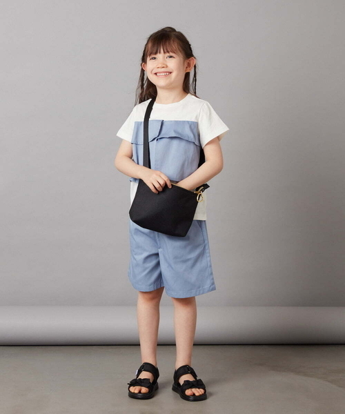 a.v.v（アーヴェヴェ）の「[100-130]【2点セット】フリルトップス&ショートパンツセットアップ（その他トップス・キッズ・ダークインディゴブルー/ベージュ・120/100/130/110）」の14枚目の写真