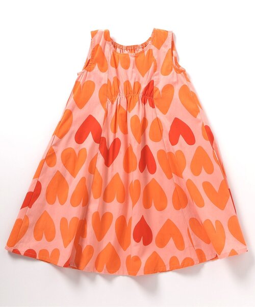 BREEZE（ブリーズ）の「【リンク】総柄フレアワンピース（ワンピース・キッズ・ブラック/オフホワイト/パープル/イエロー/ピンク/ブルー・80/90/100/110/120/130/140）」の6枚目の写真