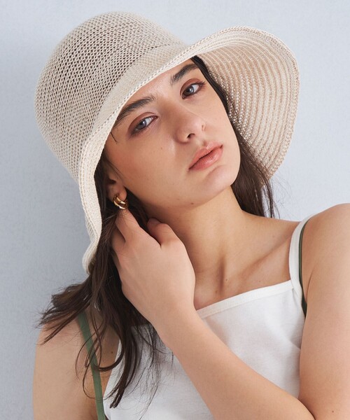 green label relaxing(グリーンレーベルリラクシング)の「バケット ハット - ウォッシャブル-(ハット・レディース・ナチュラル/イエロー・FREE)」の3枚目の写真