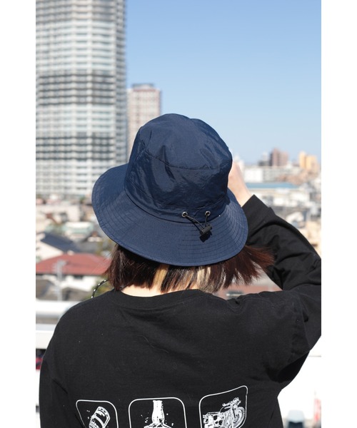 aimoha（アイモハ）の「aimoha outdoor ユニセックス　アウトドア　撥水加工　小さく収納できるバスケットハット（ハット・レディース・ブラック/カーキ/グレー/ベージュ/ネイビー・FREE）」の5枚目の写真