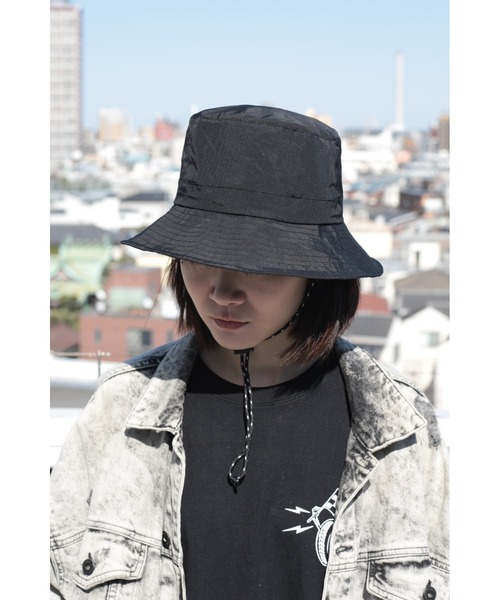 aimoha（アイモハ）の「aimoha outdoor ユニセックス　アウトドア　撥水加工　小さく収納できるバスケットハット（ハット・レディース・ブラック/カーキ/グレー/ベージュ/ネイビー・FREE）」の2枚目の写真