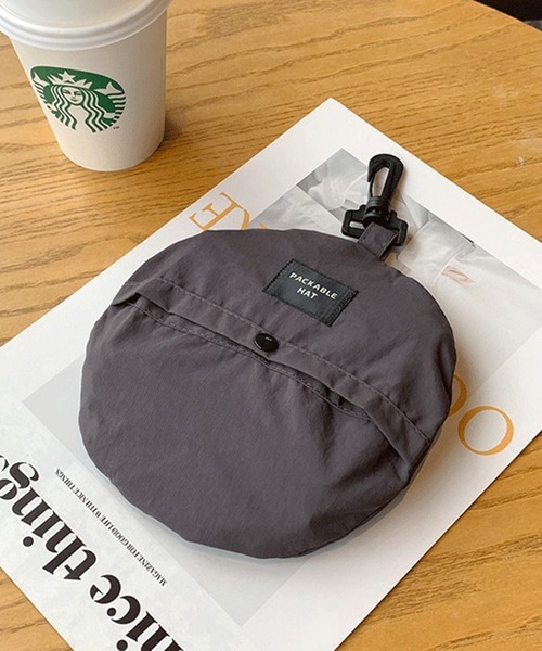 aimoha（アイモハ）の「aimoha outdoor ユニセックス　アウトドア　撥水加工　小さく収納できるバスケットハット（ハット・レディース・ブラック/カーキ/グレー/ベージュ/ネイビー・FREE）」の13枚目の写真