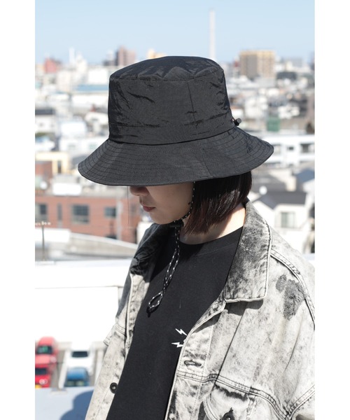 aimoha（アイモハ）の「aimoha outdoor ユニセックス　アウトドア　撥水加工　小さく収納できるバスケットハット（ハット・レディース・ブラック/カーキ/グレー/ベージュ/ネイビー・FREE）」の16枚目の写真