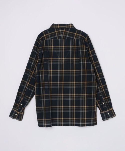 SHIPS（シップス）の「SHIPS: オープンカラー コットン マドラスチェック プルオーバー シャツ（シャツ/ブラウス・メンズ・ブラウン/ネイビー・L/M/S/XL）」の16枚目の写真