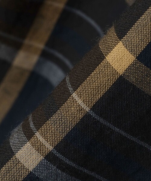 SHIPS（シップス）の「SHIPS: オープンカラー コットン マドラスチェック プルオーバー シャツ（シャツ/ブラウス・メンズ・ブラウン/ネイビー・L/M/S/XL）」の21枚目の写真