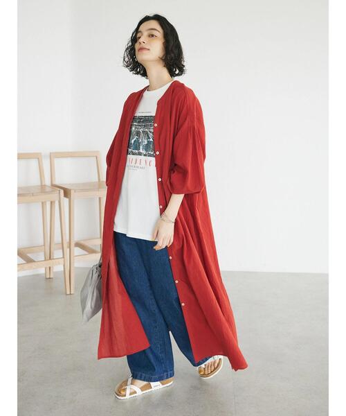 CRAFT STANDARD BOUTIQUE(クラフトスタンダードブティック)の「ジョーゼットワンピース(ワンピース・レディース・レッド/イエロー/ブラック/オフホワイト・FREE)」の12枚目の写真