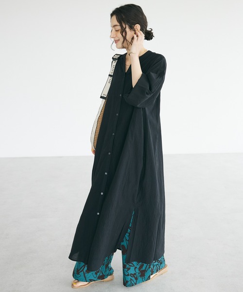 CRAFT STANDARD BOUTIQUE(クラフトスタンダードブティック)の「ジョーゼットワンピース(ワンピース・レディース・レッド/イエロー/ブラック/オフホワイト・FREE)」の3枚目の写真