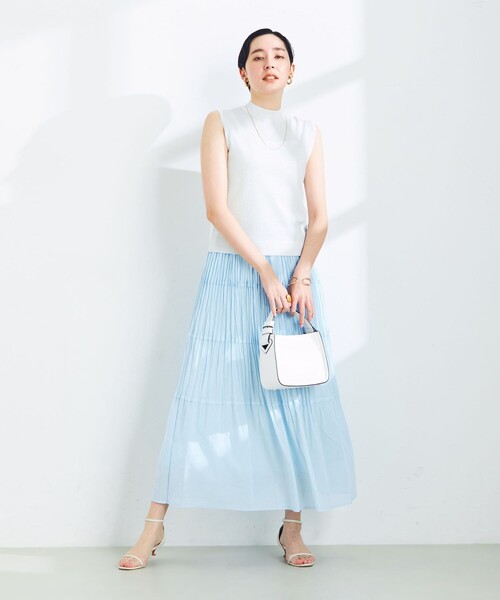 NOLLEY’S Sophi(ノーリーズソフィ)の「《手洗い可能》ラメノースリーブプルオーバーニット(ニット/セーター・レディース・サーモンピンク/シルバー/ブラック/ゴールド・36/38)」の5枚目の写真
