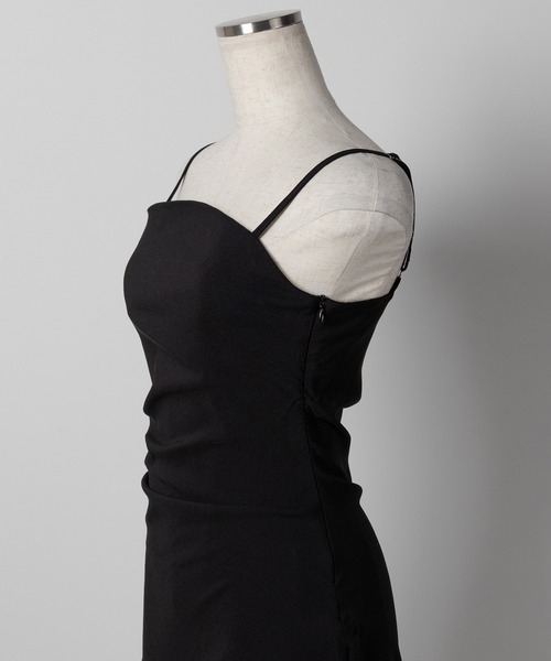 me+em select（ミームセレクト）の「サイドタックストレッチスリットミニキャミワンピース ／ side tack stretch slit mini cami onepiece（ワンピース・レディース・ブラック・SMALL/MEDIUM）」の22枚目の写真