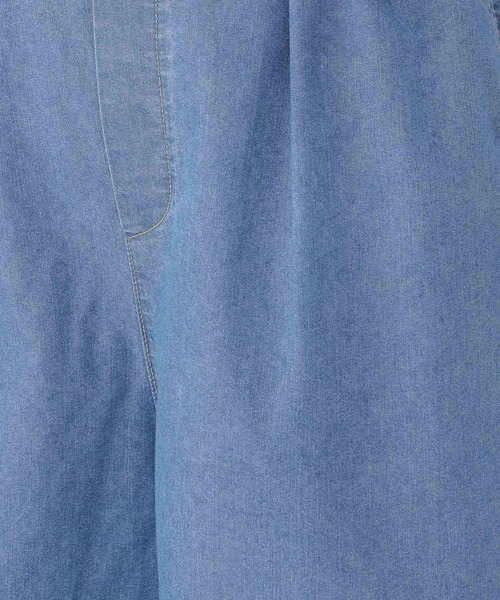 studio CLIP（スタディオクリップ）の「サマーデニムバギーパンツ[プチ・プラス・トールサイズあり]（デニムパンツ・レディース・インディゴブルー/ライトブルー/ホワイト・MEDIUM/LARGE/ﾌﾘｰ(L)/PF/TF）」の11枚目の写真