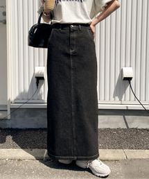 デニムロングスカート