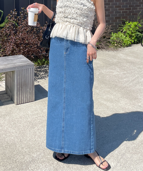 デニムロングスカート（デニムスカート）｜Chillfar（チルファー）の