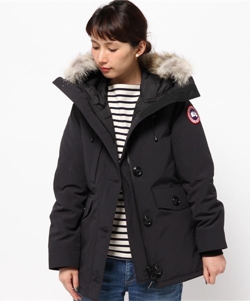 CANADA GOOSE（カナダグース）の「CANADA GOOSE:CHARLOTTE（ダウンジャケット/コート・レディース・ネイビー/オリーブ・SMALL）」の18枚目の写真