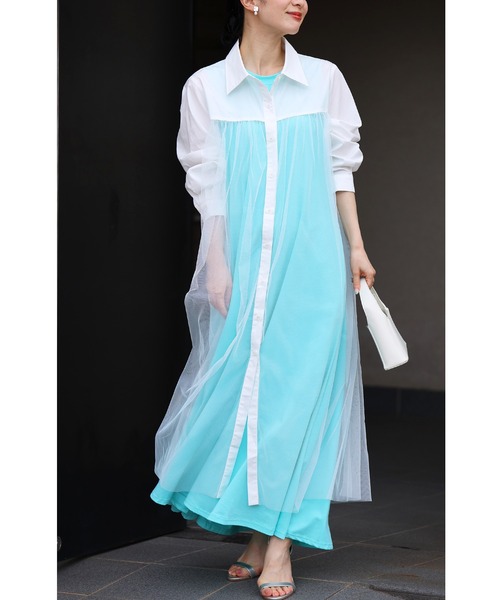 cawaii(カワイイ)の「「名脇役」 個性服を引き立てる カラーワンピース(ワンピース・レディース・ミント/ベージュ/パープル・FREE)」の4枚目の写真