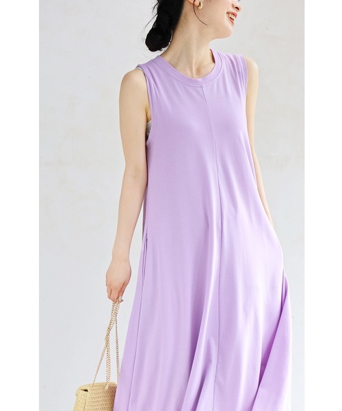 cawaii(カワイイ)の「「名脇役」 個性服を引き立てる カラーワンピース(ワンピース・レディース・ミント/ベージュ/パープル・FREE)」の8枚目の写真
