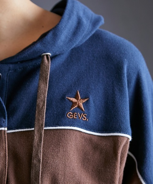 GEVS.(ジェイヴィス)の「<大きいサイズ> 綿100%鹿の子パーカーロングワンピース GEVS.(ワンピース・レディース・ブラック系/ブラウン系・L/5L/4L/3L/LL)」の16枚目の写真