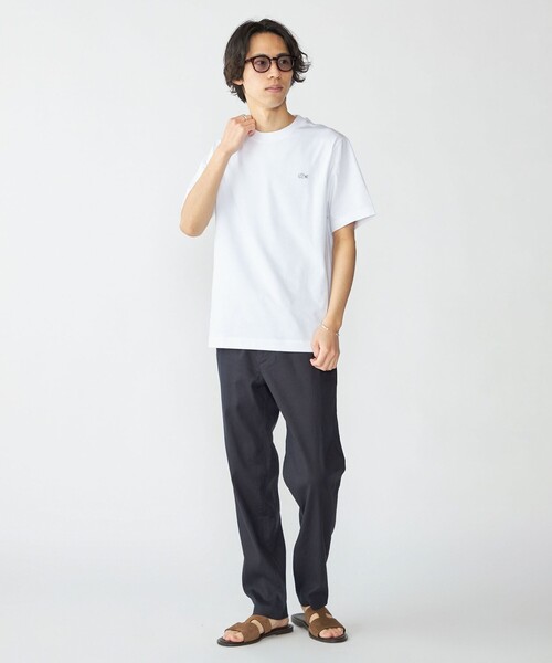 LACOSTE(ラコステ)の「LACOSTE: TH5582-99 アウトラインクロック クルーネック Tシャツ(Tシャツ/カットソー・メンズ・ホワイト/ブラック/ネイビー・3/4/5)」の17枚目の写真