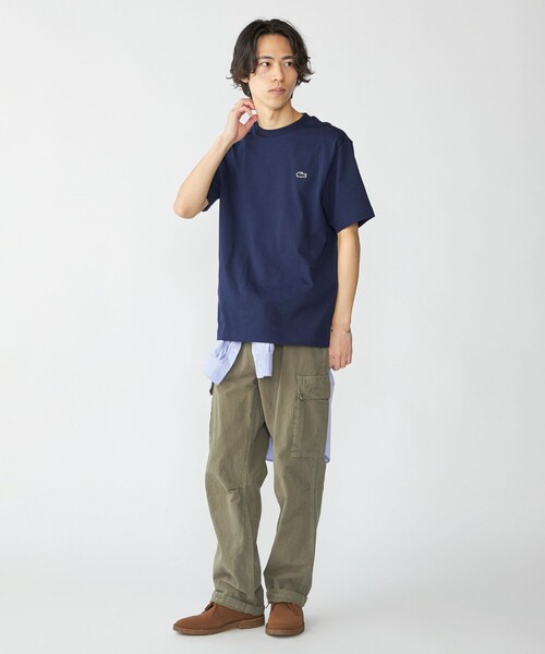LACOSTE(ラコステ)の「LACOSTE: TH5582-99 アウトラインクロック クルーネック Tシャツ(Tシャツ/カットソー・メンズ・ホワイト/ブラック/ネイビー・3/4/5)」の15枚目の写真