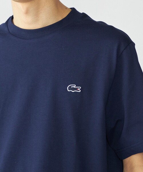 LACOSTE（ラコステ）の「LACOSTE: TH5582-99 アウトラインクロック クルーネック Tシャツ（Tシャツ/カットソー・メンズ・ホワイト/ブラック/ネイビー・3/4/5）」の7枚目の写真