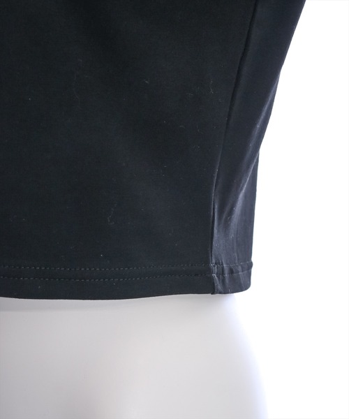 clear（クリア）の「ワンポイント刺繍チビTシャツ［半袖 ショート丈 クロップド丈］≪再入荷≫（Tシャツ/カットソー・レディース・オフホワイト/ピンク/イエロー/ブラック・F）」の12枚目の写真